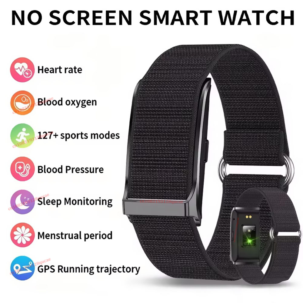 Smartwatch X12 - 新しいスクリーンなしスマートウォッチ男性アウトドアスポーツフィットネス心拍数モニター IP68 防水 Android IOS スマートブレスレット女性