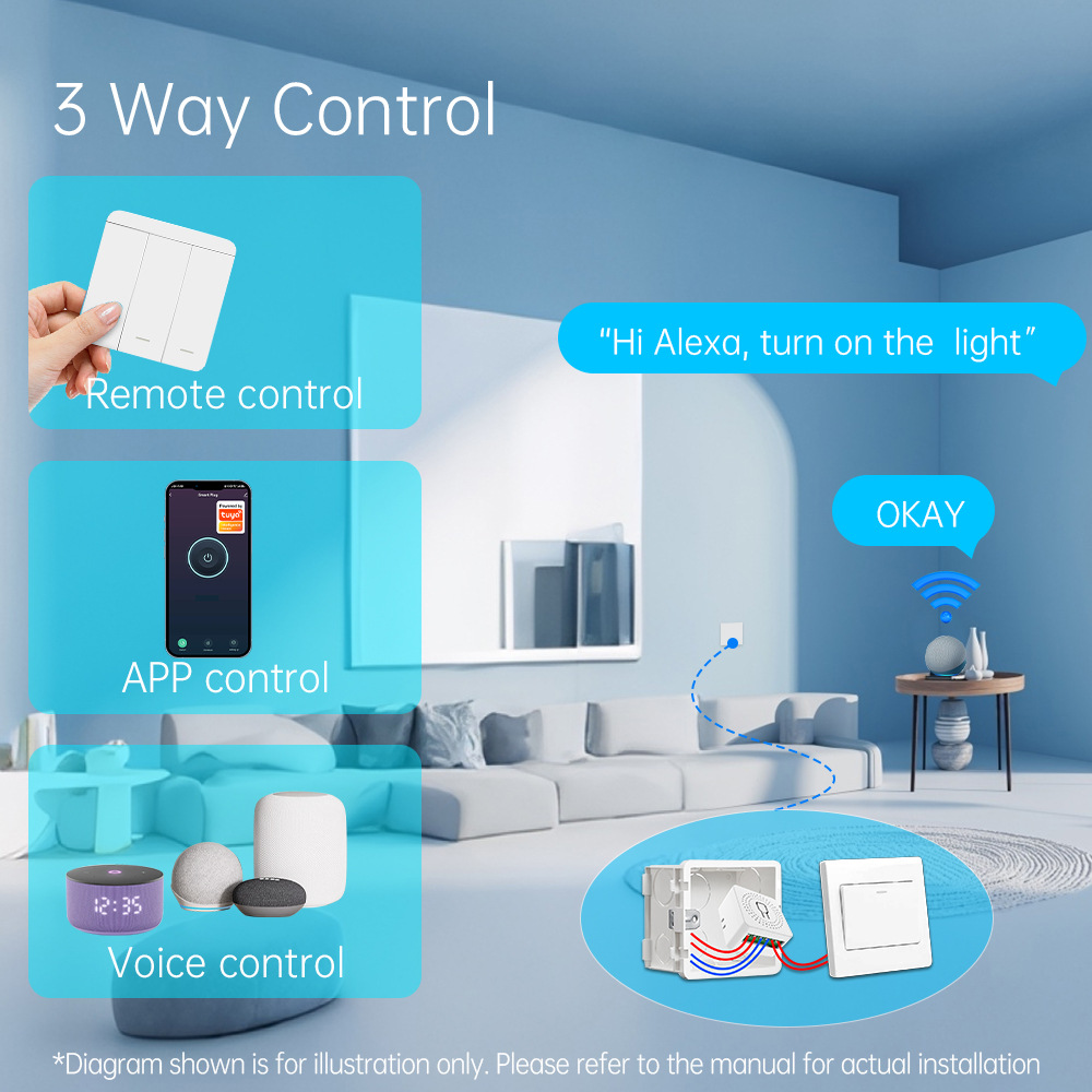 Tuya WiFiスマートライトスイッチ スマートホーム ワ - Smart Accessories のレビューと価格