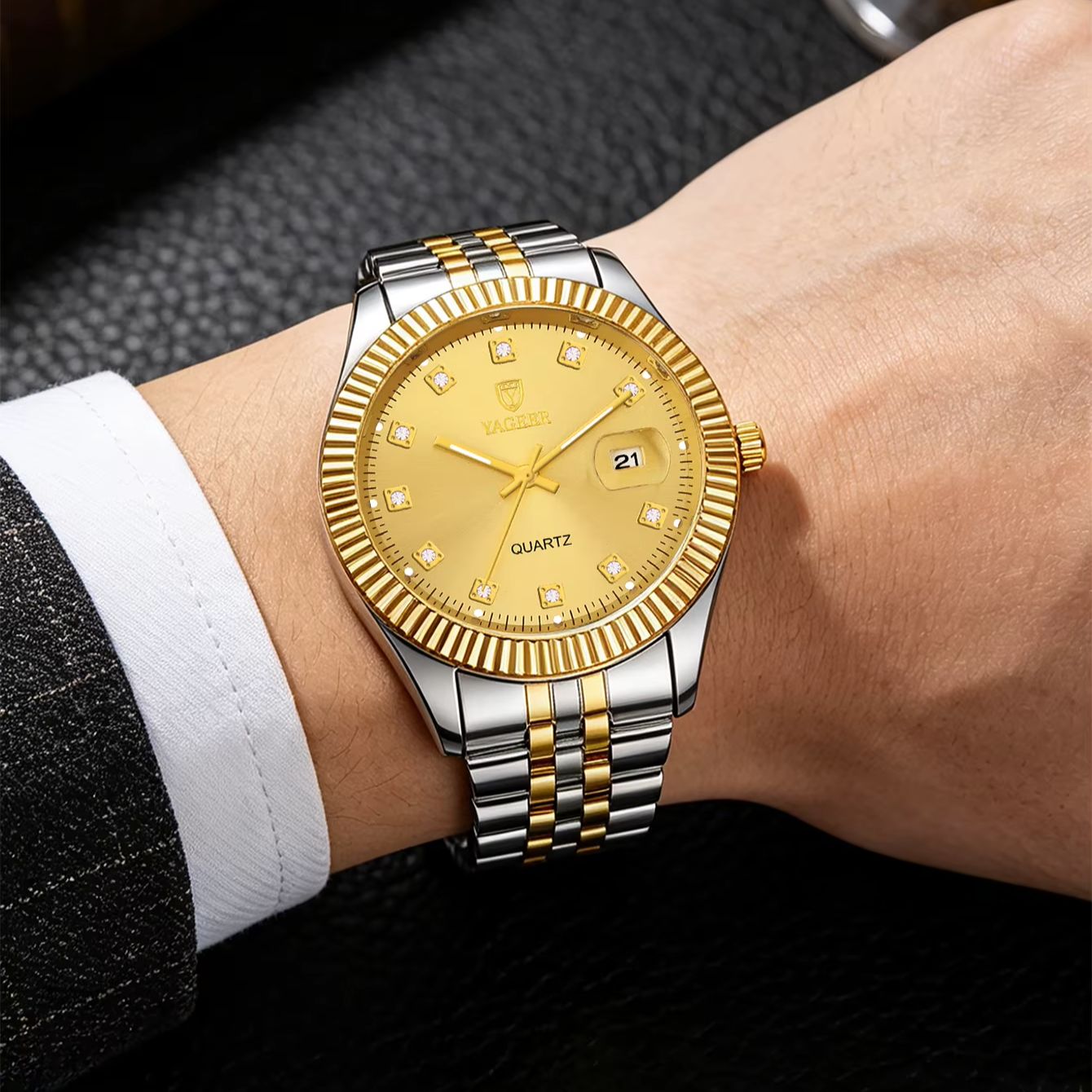 レトロでシンプルなデザインのメンズクォーツ腕時計4点セット。 - Best Smartwatch Accessories のレビューと価格