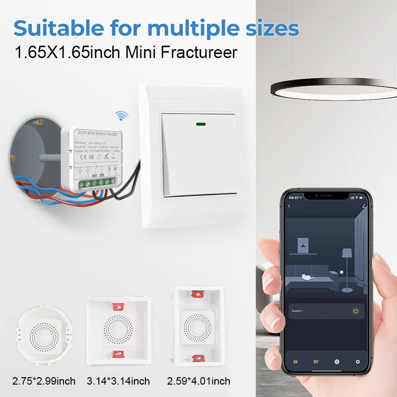 Tuyaミニスマートスイッチ WiFi 1-2-3-4連スイ - Smart Accessories のレビューと価格