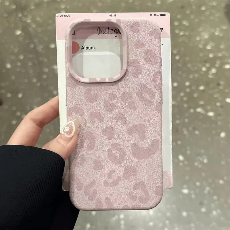 ピンクのレオパード柄ライチ模様シリコン製スマホケース Xia - Xiaomi Redmi Note 13 のレビューと価格