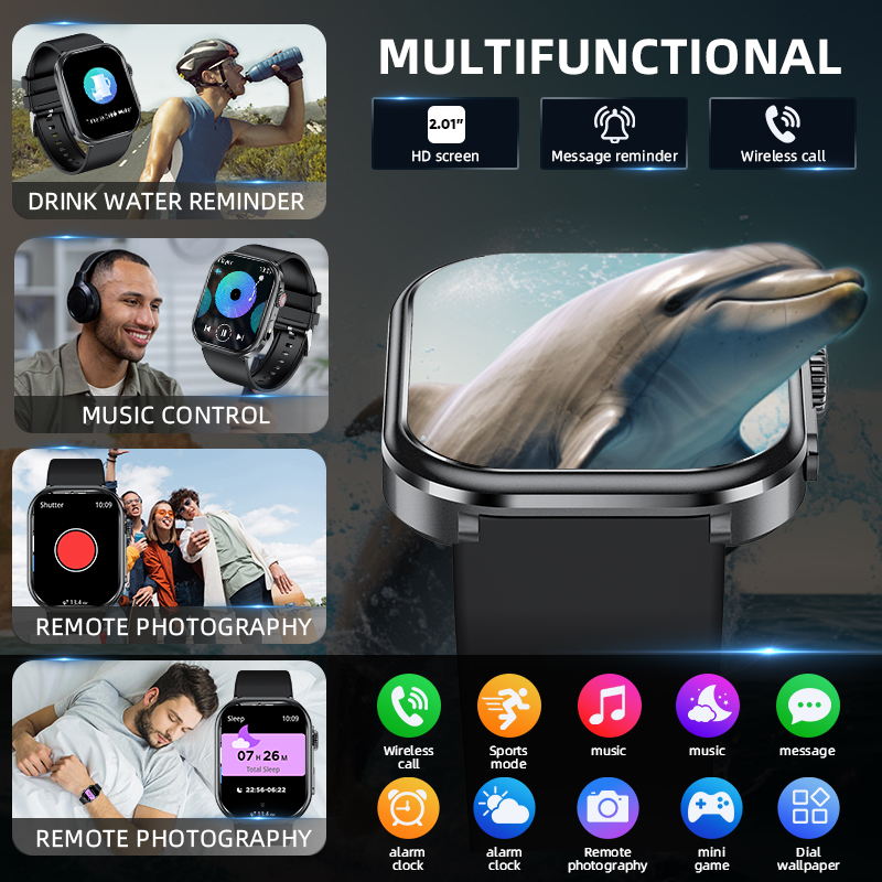 LIGE 女性用スマートウォッチ、アウトドアスポーツ、フィッ - Smartwatch Custom のレビューと価格